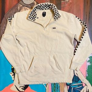 Vans Versa Standard Checkerboard Half Zip Pullover Sweatshirt